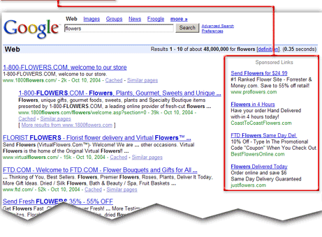 Click on the image for more info about Google advertising Click on the image for more info